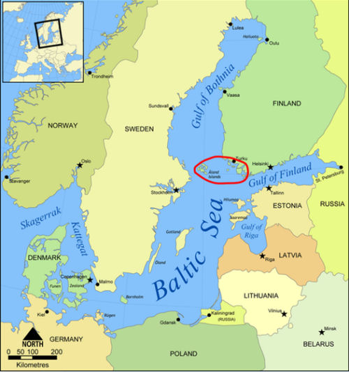 iles aland carte baltique region